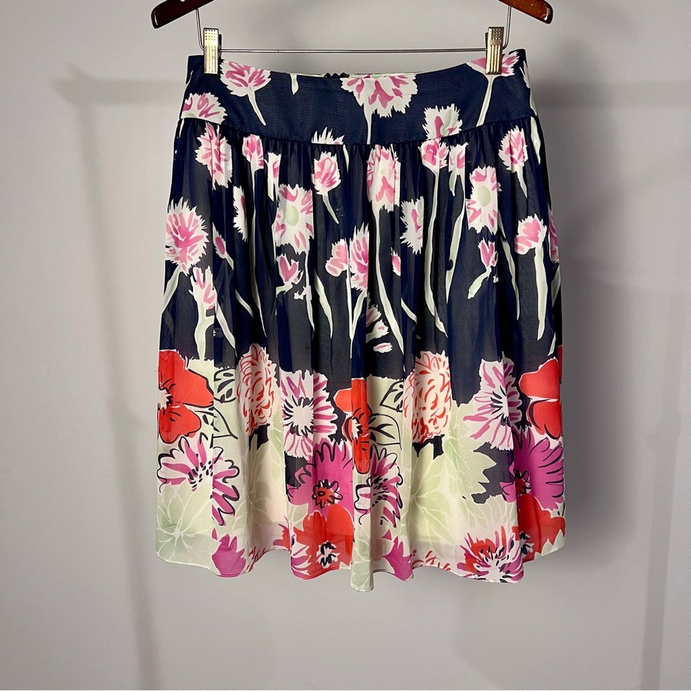 St. John A-Line Skirt - Navy, Red, Pink, Cream Floral
